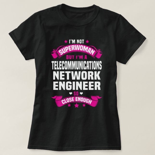 Techniker für Telekommunikationsnetze T-Shirt (Design vorne)