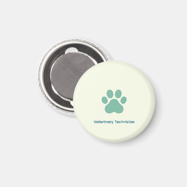 Techniker für Veterinärmedizin Magnet (Vorderseite/Rückseite)