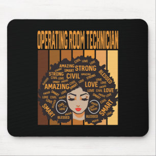 Techniker/in im Operationssaal Black History Month Mousepad