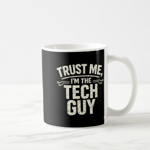 Techniker lustiger Spruch vintage IT-Support Kaffeetasse