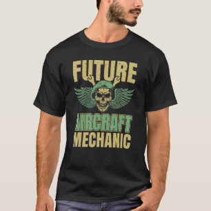 Techniker Schädel Ingenieur Flugzeugmechaniker 1 T-Shirt