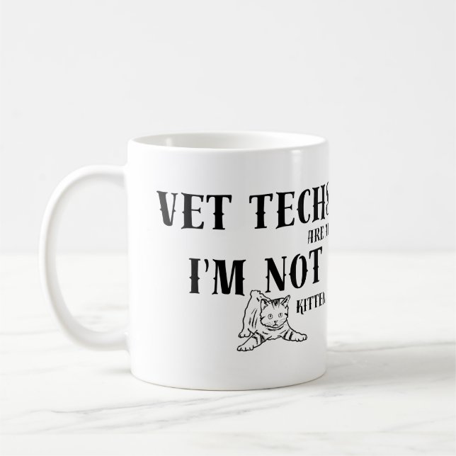 Techniker-Spaß: Die Veterinäreinheiten sind Phanta Kaffeetasse (Links)