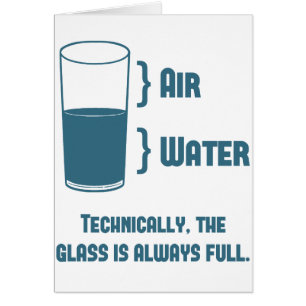 Techniquement le verre est toujours plein