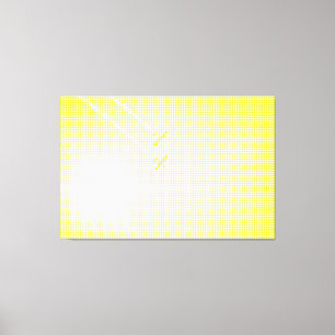 Technisch-Gelbe Halbtoneffekt-Flugzeug im Himmel Leinwanddruck