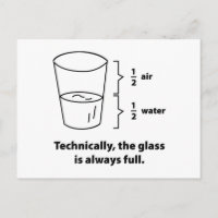Technisch ist das Glas immer voll