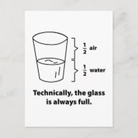 Technisch ist das Glas immer voll