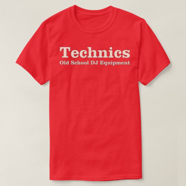 Technische Alte Schule T-Shirt (Design vorne)