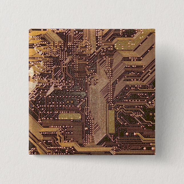 Technische Elektronik für das Gold Cyber-Schaltbre Button (Vorderseite)