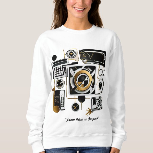 "Technische Evolution enthüllt" Sweatshirt (Vorderseite)