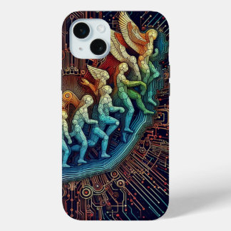 Technische Evolution: Futuristische Schwarz-Weiß-K Case-Mate iPhone Hülle