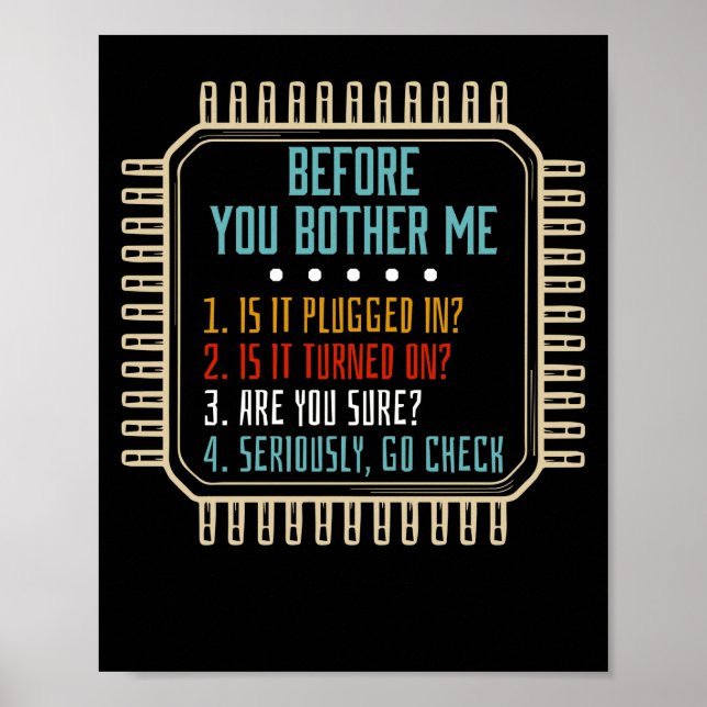 Technische Unterstützung für Informationstechnolog Poster (Vorne)