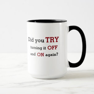 Technische Unterstützung: "Mit Unterbrechungen Tasse