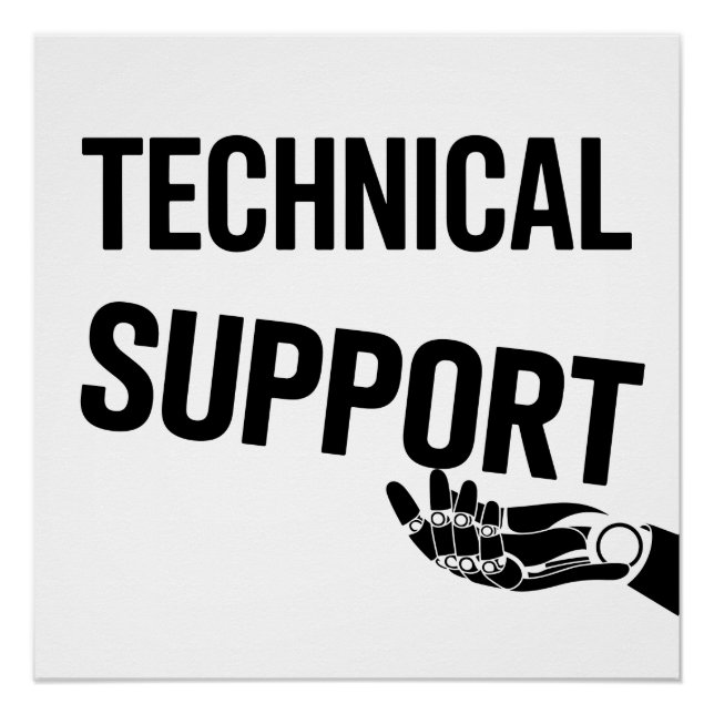 TECHNISCHE UNTERSTÜTZUNG POSTER (Vorderseite)