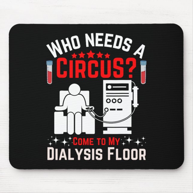 Technischer Dialysetechniker Nephrologe Tech Uni- Mousepad (Vorne)