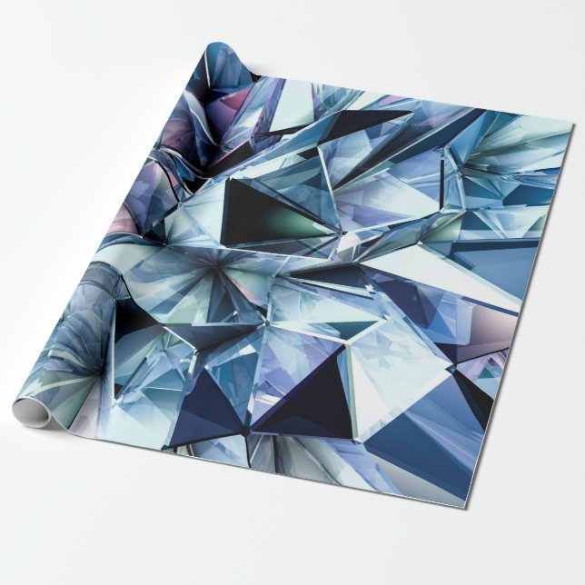 Technischer Dreieck Kristallhintergrund. Geschenkpapier (Ungerollt)