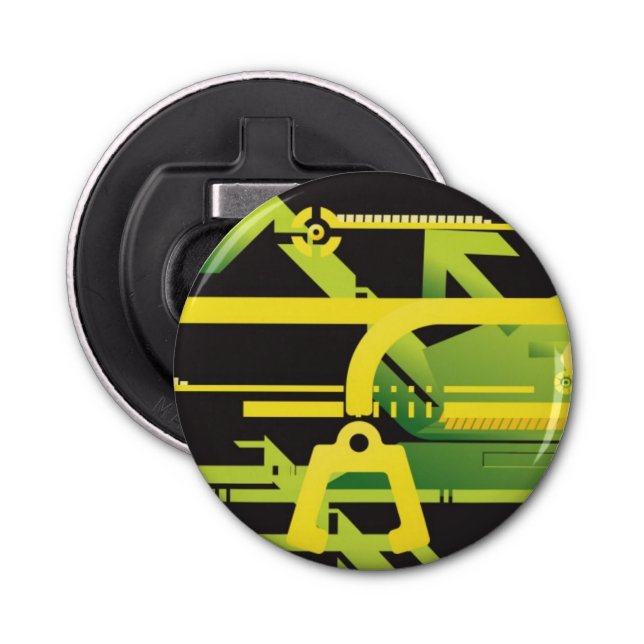 Technischer Halbtonhintergrund 4 Flaschenöffner (Vorderseite)