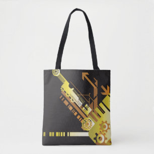Technischer Halbtonhintergrund 5 Tasche