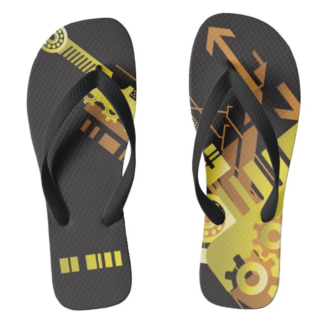 Technischer Halftone-Hintergrund 5 Flip Flops (Fußbett)