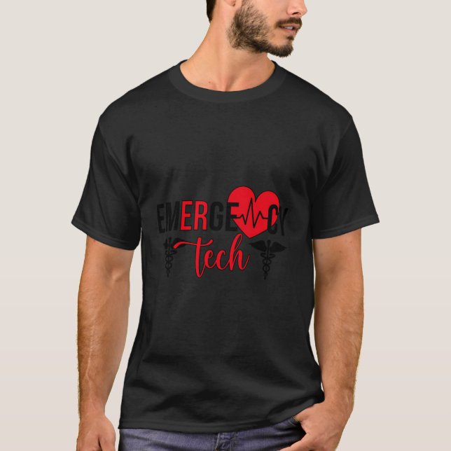 Technischer Notfalldienst Er Tech Notfallraum Tech T-Shirt (Vorderseite)