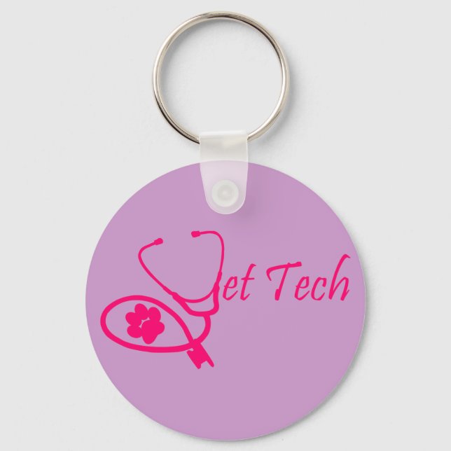 Technischer Schlüsselanhänger rosa (Vorderseite)