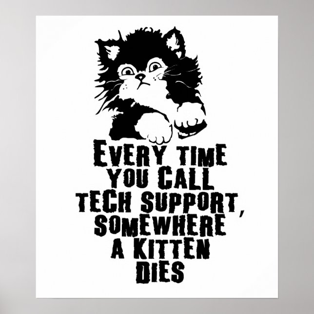 Technischer Support $24,95 Wall-Poster für Grafikt Poster (Vorne)