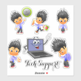 Technischer Support Aufkleber