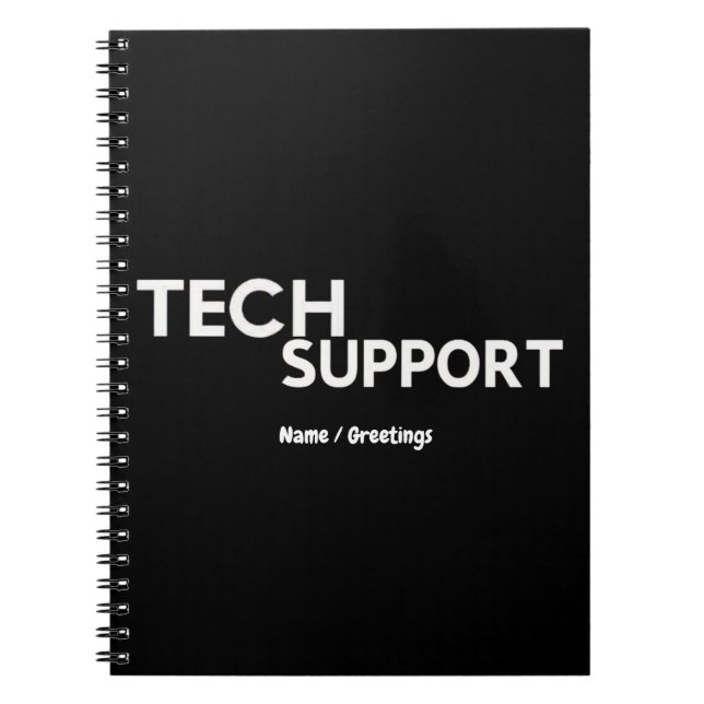 Technischer Support Spaß Funny Geeky Geschenke für Notizblock (Vorderseite)