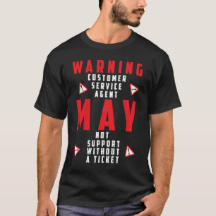 Technischer Warnmelder-Kundenservice kein Ticket n T-Shirt