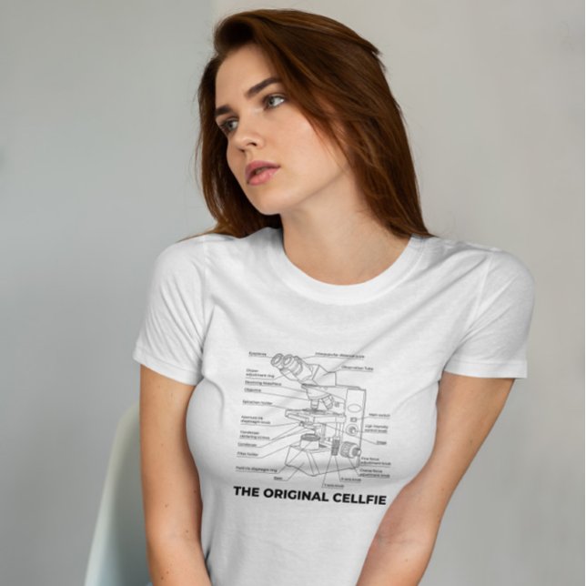 Technischer Zeichn von Mikroskop T-Shirt (Von Creator hochgeladen)