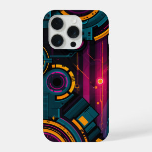 Technisches abstraktes Design iPhone 15 Pro Hülle