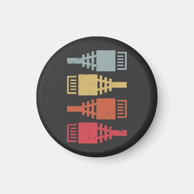 Technisches Geek Network Engineer LAN-Party Magnet (Vorne)