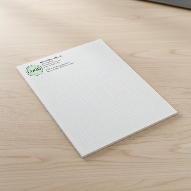 Technisches Grafikpad mit Firmenlogo Notizblock (custom logo graph paper, promotional engineering pads)