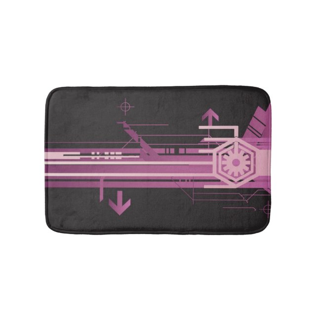 Technisches Halbtonmuster Badematte (Vorderseite)