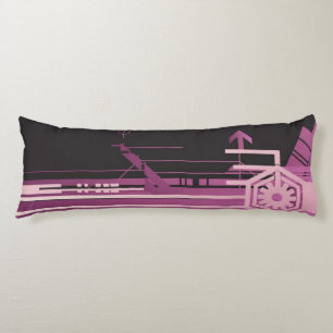 Technisches Halbtonmuster Seitenschläferkissen