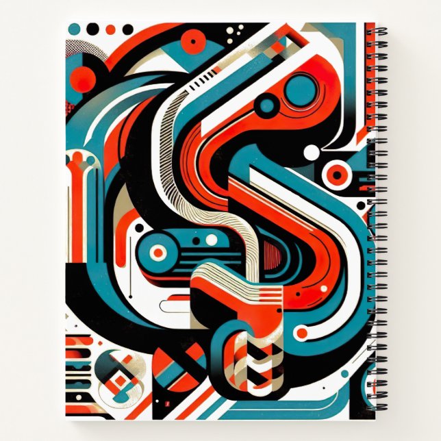 Technisches Spiralnotizbuch Notizbuch (Rückseite)