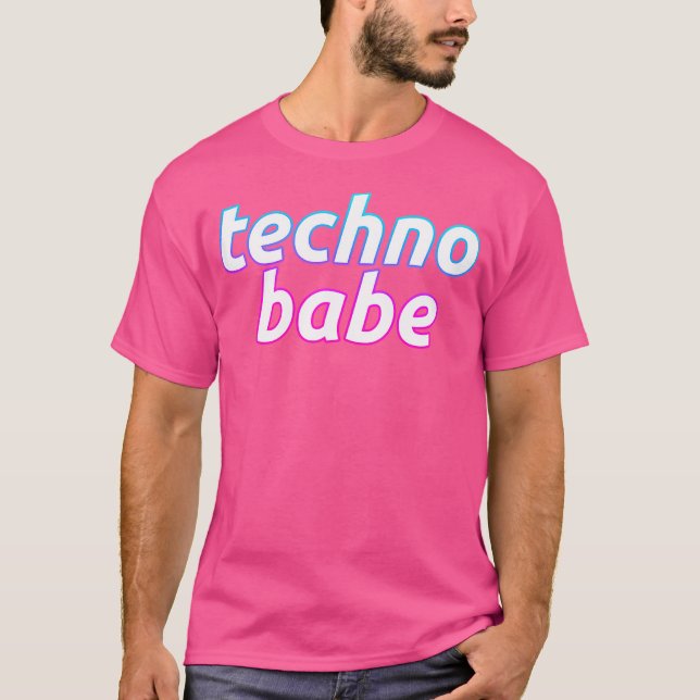 Techno Babe - DJ-EDM-Angebot für Frauen T-Shirt (Vorderseite)