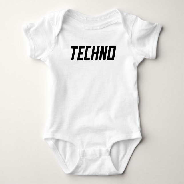 TECHNO BABY STRAMPLER (Vorderseite)