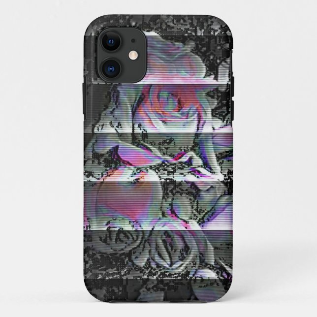 Techno-Blumenstrauß  Case-Mate iPhone Hülle (Rückseite)