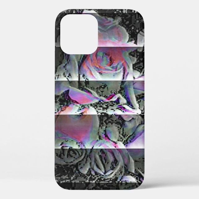 Techno-Blumenstrauß  Case-Mate iPhone Hülle (Rückseite)