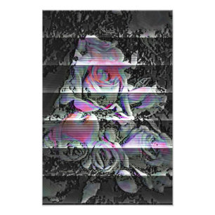 Techno-Blumenstrauß Fotodruck