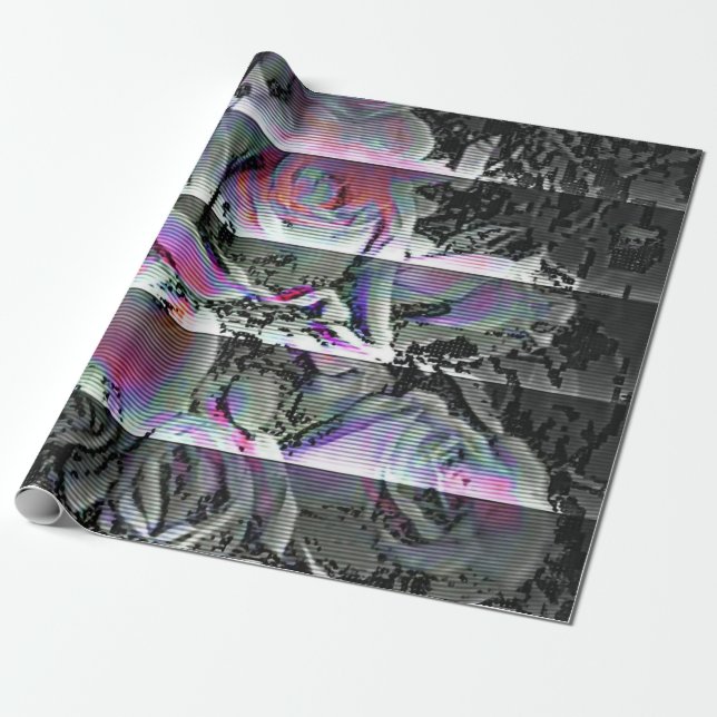 Techno-Blumenstrauß  Geschenkpapier (Ungerollt)