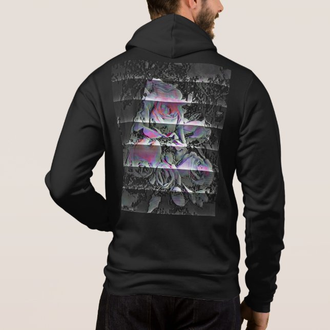 Techno-Blumenstrauß  Hoodie (Rückseite)