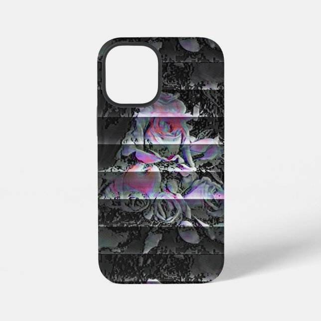 Techno-Blumenstrauß  iPhone 12 Mini Hülle (Rückseite)