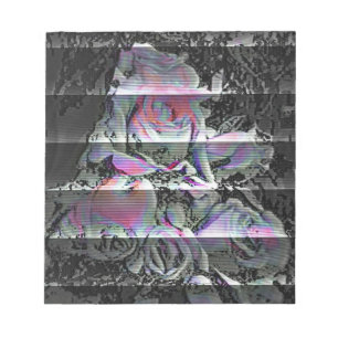 Techno-Blumenstrauß Notizblock