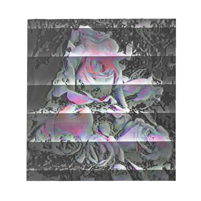 Techno-Blumenstrauß  Notizblock (Vorderseite)