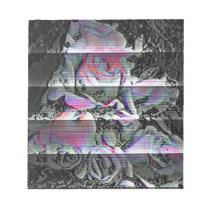 Techno-Blumenstrauß Notizblock