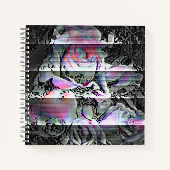 Techno-Blumenstrauß  Notizbuch (Vorderseite)