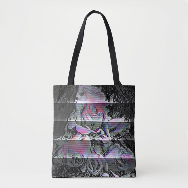 Techno Blumenstrauß  Tasche (Vorderseite)