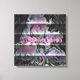Techno Bouquet Canvas Print Leinwanddruck