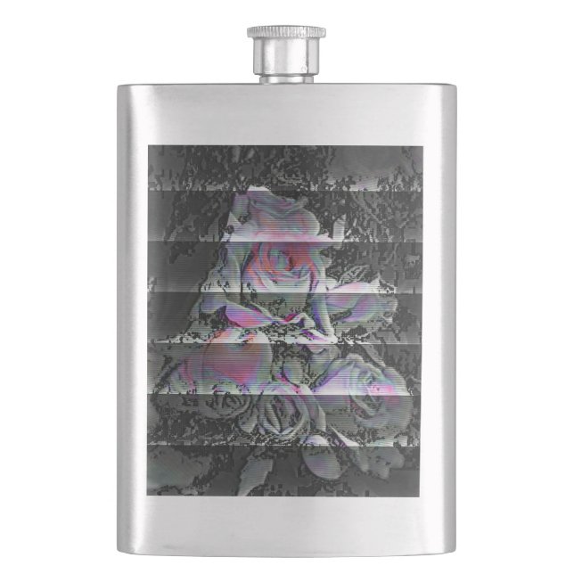 Techno Bouquet  Flachmann (Vorderseite)